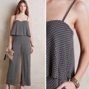 Anthropologie Elevenses Boho Nouri Print Jumpsuit XS